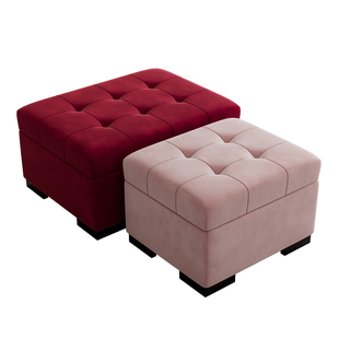 沙发脚踏单个客厅家用收纳凳储物藏换鞋凳可坐沙发边加长方型脚凳