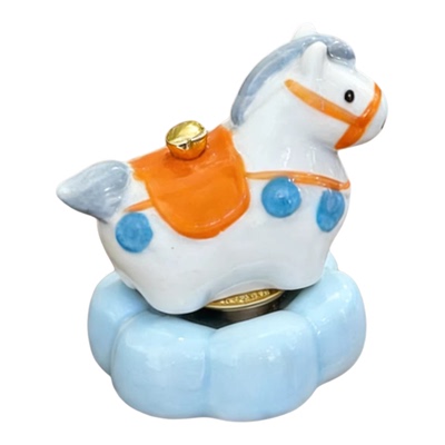 陶瓷小马转转解压治愈摆件