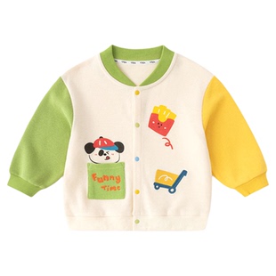 嘟嘟家儿童外套男童棒球服女童开衫宝宝衣服新款童装婴幼童春装潮