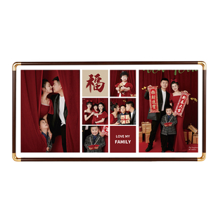 全家福照片打印加大相框挂墙纪念大尺寸高级感摆台婚纱照相框定制