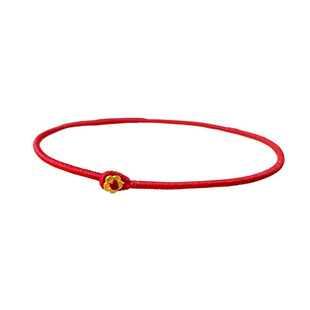 【有钱花】手工编织细金刚结蜡线红绳手链本命年马年平安手绳男女