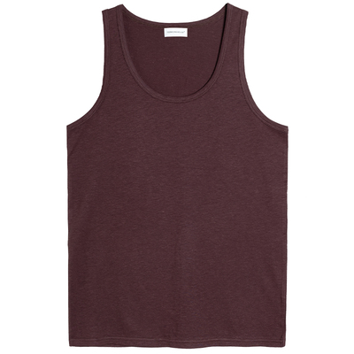 雪花汉麻棉质感圆领背心