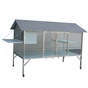 镀锌鸡笼子家用室外大号鸡舍农村户外防雨养鸡笼加密网格防黄鼠狼