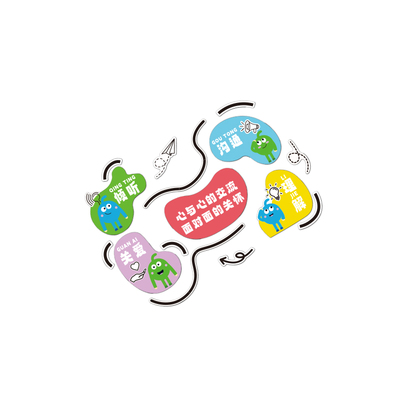 心理咨询室布置文化墙装饰画心灵驿站健康辅导角疗愈空间软装挂画