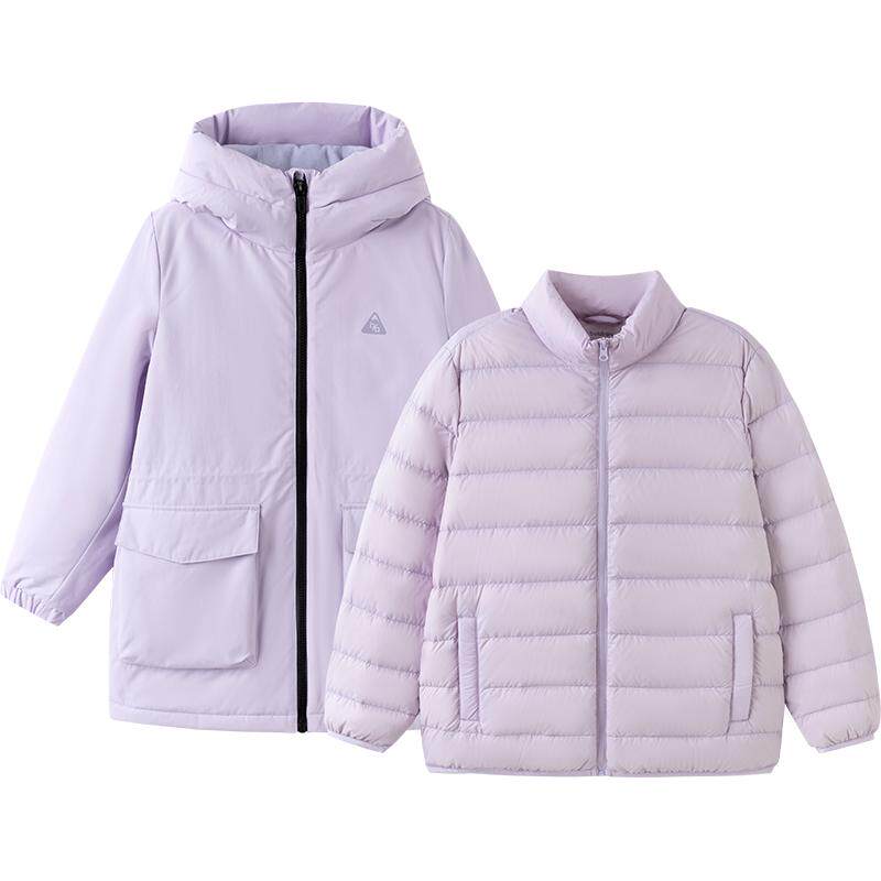 巴拉巴拉balaOne儿童羽绒服男童防护加厚冬季女童2025新款两件套