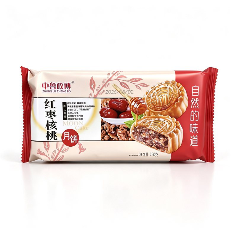 中鲁政博蜜酥菏泽红枣核桃月饼