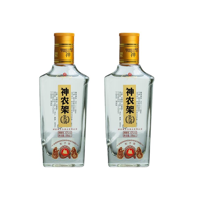 神农架生态酒42度100ml整箱24瓶粮食酒口粮酒酒厂家直销（小林）