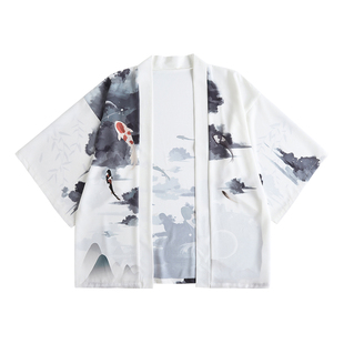 漫衣格中国风羽织海云深不知处锦鲤古风秋冬情侣浴衣动漫外套男女