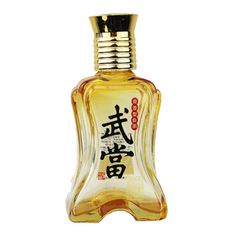 武当酒52度125ML试饮装特价浓香型固态发酵粮酒高度纯粮食白酒