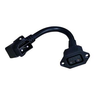 星恒一线通2+6插口锂电池转换接头线雅迪电动车显示百分比和电量