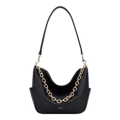 ELLE女包2025新款包包HOBO软枕包链条腋下包单肩斜挎包通勤女士