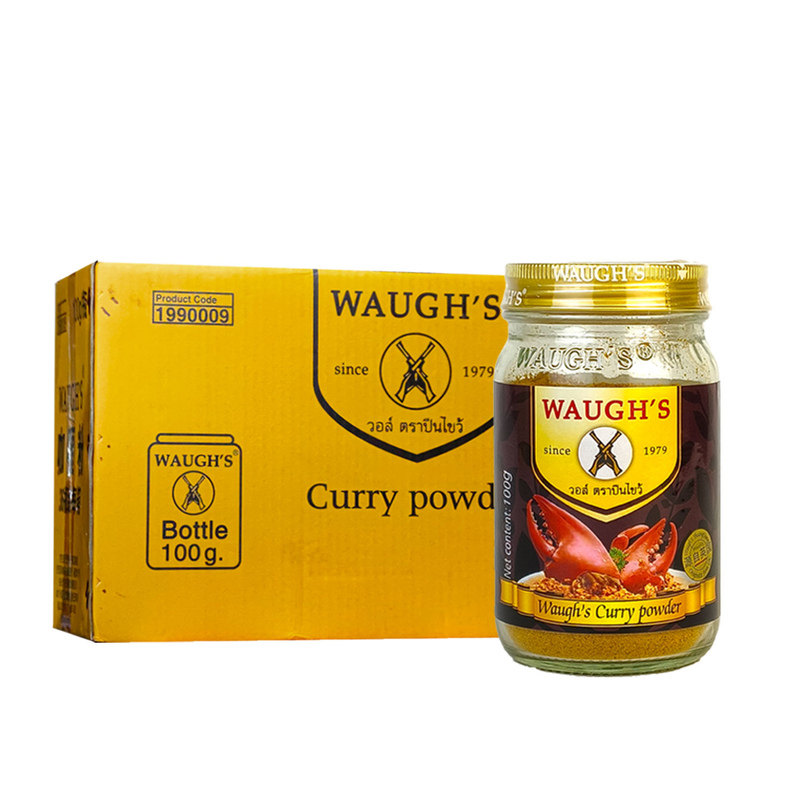 WAUGH'S双枪咖喱粉100g*36瓶整箱