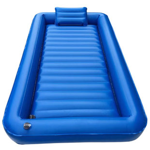 泡泡水床垫单双人洗浴成人水疗床卧床护理充气洗澡床情侣捶背水床