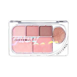 JudydoLL橘朵六色眼影盘大地色哑光综合盘日常淡妆蜜桃盘清甜嫩妹