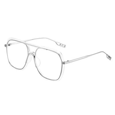 防蓝光抗辐射双梁眼镜框男潮
