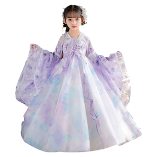 春夏季汉服女童玉簪仙子花神系列2025新款儿童唐装中国风古风襦裙