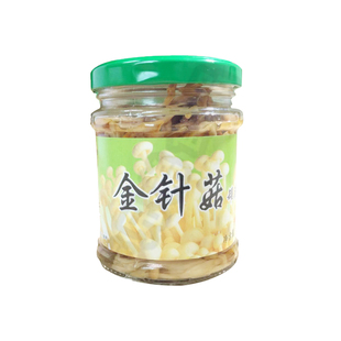 百家味金针菇170gx6瓶下饭菜凉拌冷盘菜即食菌菇罐头整箱