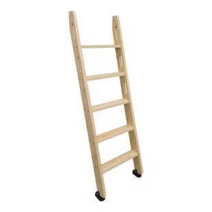 家用室内小木梯子上下铺床实木质直梯阁楼楼梯带扶手榫卯爬梯单卖