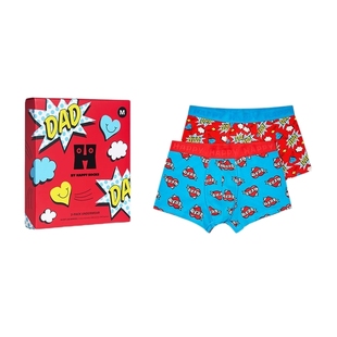 【25秋冬款】Happy Socks男士内裤送礼创意爸爸礼盒平角四角裤