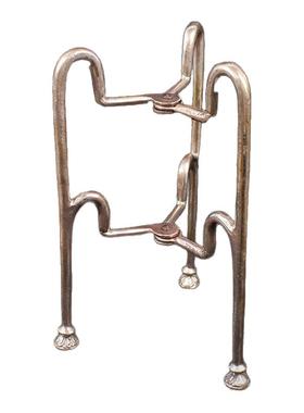 纯铜拖巴架尼泊尔三角架托巴可折叠三脚架供碗水壶铜支架大小号