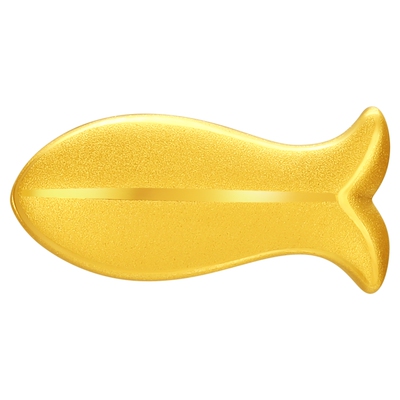 潮宏基好事发生黄金串珠足金转运珠招财如意锁包小黄鱼锦鲤女礼物