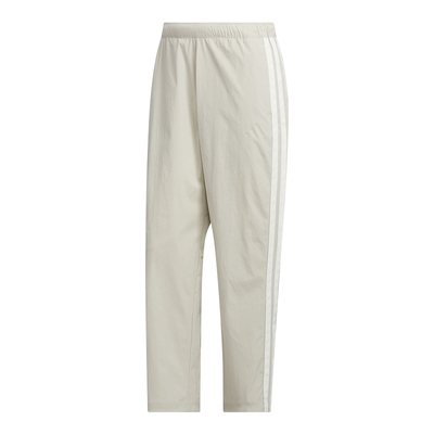 adidas阿迪达斯三条纹休闲运动裤2026春男白色梭织长裤 KR2532