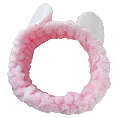 2024新款卡通秋冬毛绒草莓熊发箍