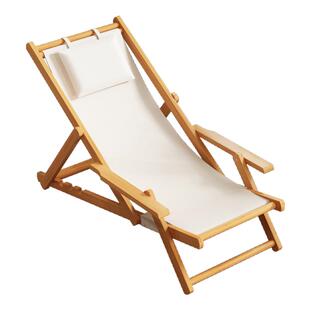 躺椅折叠户外沙滩椅子帆布露营椅庭院可坐可躺休闲懒人椅2025新款