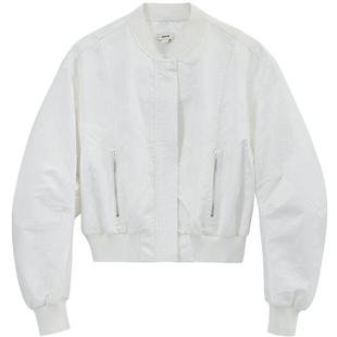 【董洁同款】JASON WU 秋冬新款短款提花飞行员上衣外套夹克女