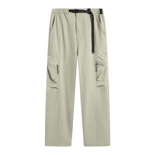 李宁正品NINEPointNINE联名男子反光宽松直筒工装运动裤AKXU651