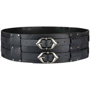 中世纪复古pu皮革蒸汽朋克腰带cosplay角色扮演道具跨境