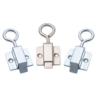 鑫滦DK634不锈钢弹簧伸缩搭扣工业伸缩自锁门暗销带拉环弹簧插销