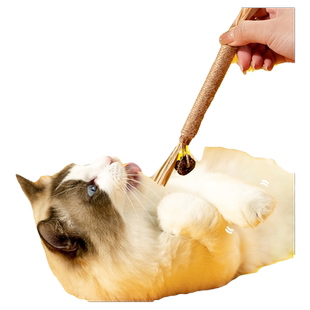 耐咬木天蓼磨牙棒猫玩具逗猫棒猫猫自嗨解闷猫薄荷球猫咪幼猫用品