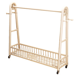 简易衣帽架落地卧室阳台家用室内挂衣架可移动晾衣架衣服收纳架子