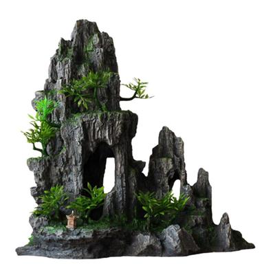 家用躲避鱼缸假山装饰物房子