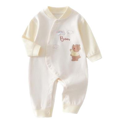 新生婴儿衣服春秋季男女初生宝宝连体衣A类纯棉长袖无骨哈衣爬服