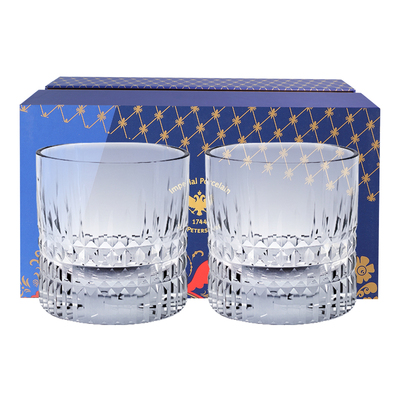 IPM HOME俄皇水晶假日系列玻璃威士忌酒杯果汁对杯轻奢高档礼盒