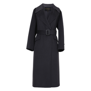 罗衣轻奢保暖山羊绒大衣2025冬装新款纯色防寒毛呢羊绒外套05104