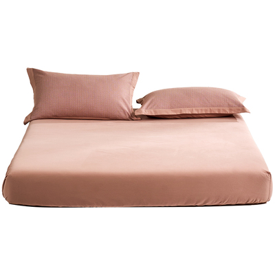 富安娜100%纯棉磨毛简约单件床笠