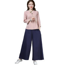 唐装中式上衣复古风棉麻居士服汉服1