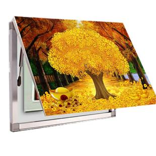 电表箱装饰画液压翻盖餐厅画客厅装饰遮挡配电箱总开关现代简约