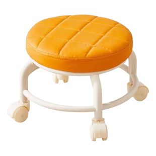 滑轮矮凳家用万向轮网红小凳子带轮带娃神器儿童小凳美缝圆板凳