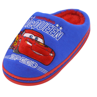 断码清仓迪士尼小童棉拖鞋男宝宝鞋室内冬季防滑保暖鞋子卡通洋气