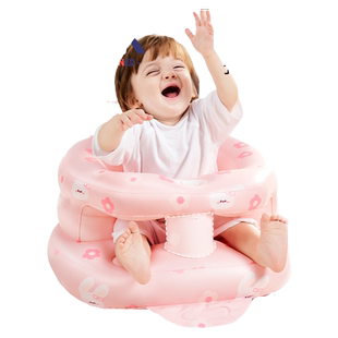 科巢婴儿童学坐椅充气沙发宝宝学坐立练习坐着护脊柱训练洗澡座椅