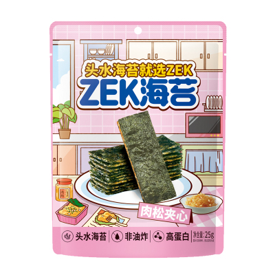 zekk每日夹心海苔脆肉松味