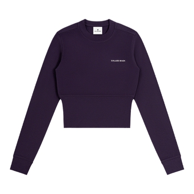 CALLEDBACK短款圆领修身卫衣