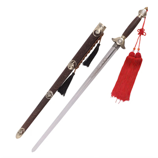 不锈钢太极剑女式晨练男士武术表演剑未开刃专用练习半硬武当宝剑