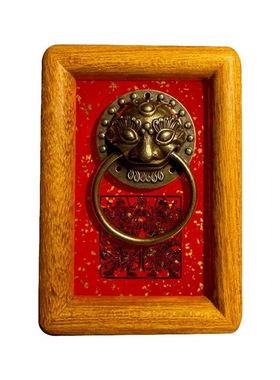 福字挂画入户门玄关画客厅装饰画中式装饰品挂件钟馗财神相框摆台