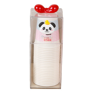 一次性杯子收纳盒桌面防尘置物架放纸杯神器水杯塑料杯专用存放盒