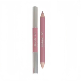 韩系藕粉色修容!低饱和双头腮红棒多用笔膏唇线笔学生日常淡妆女